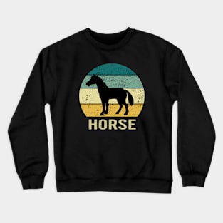 Horse At Sunset A Gift For Horses Lovers Crewneck Sweatshirt